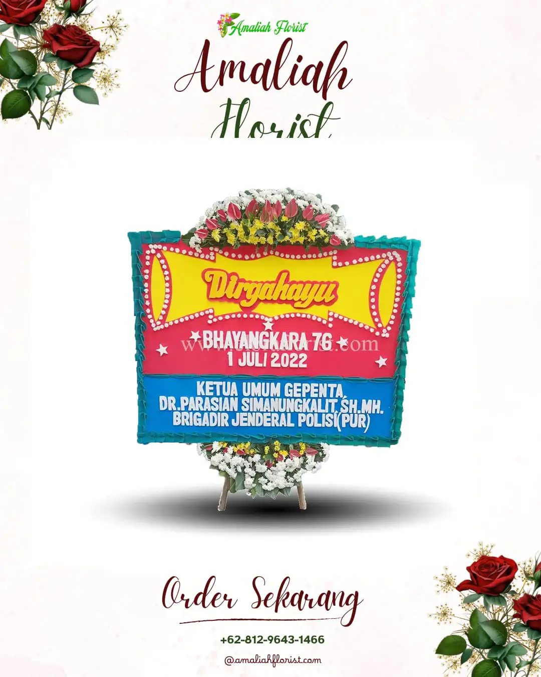 Papan Bunga HUT Ulang Tahun Ringinpitu